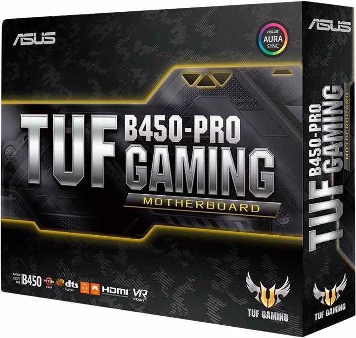 Produktbild ASUS TUF B450-PRO GAMING AM4 B450 (AM4, AMD B450, ATX)