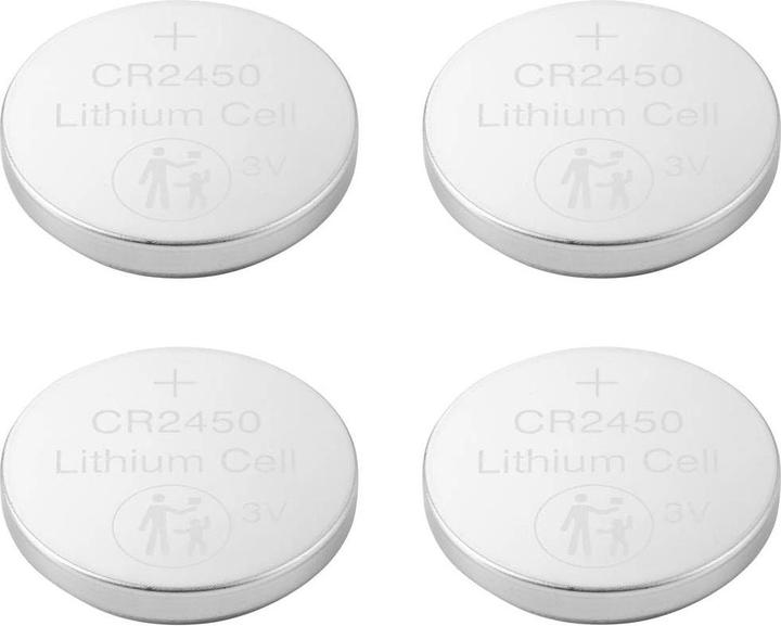 Immagine prodotto Voltcraft CR2450 Pila a bottone CR 2450 Litio 580 mAh 3 V 4 pz. (4 pz., CR2450, 580 mAh)