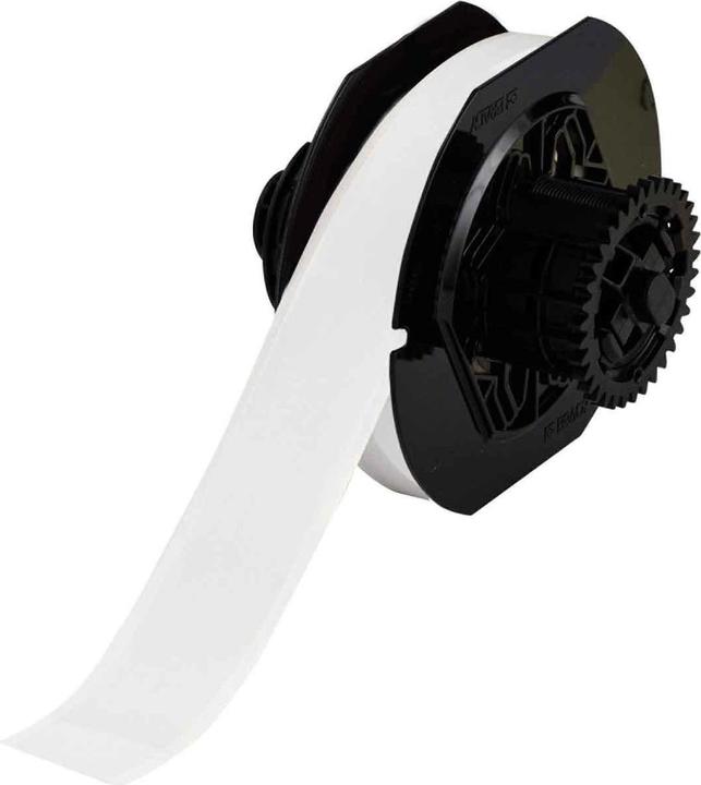 Produktbild Brady B30C-1125-581-WT, Vinyl, Weiss, glänzend, 28.58 mm x 30.48 m, wiederablösbar, Endlos