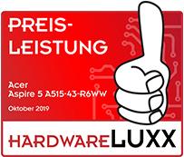Produktbild Acer Aspire 5 – AMD Tech Hero – A515-43-R6WW (15.60", AMD Ryzen 5 3500U, 8 GB, 1000 GB, DE)