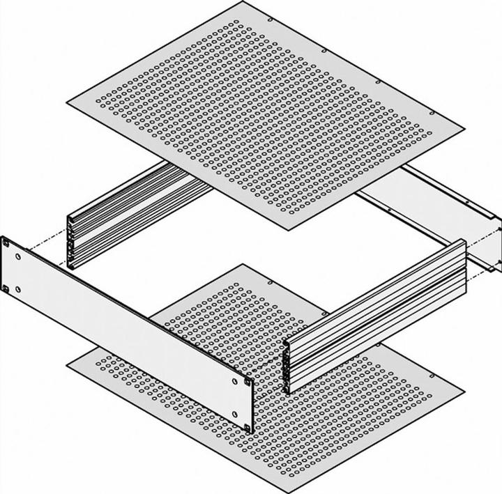 Image du produit Schroff Tôles de couverture - TÔLE DE COUVERTURE 280T PERFORÉE