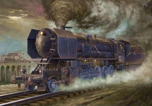 Produktbild Trumpeter Kriegslokomotive Baureihe 52 (BR-52) mit Steifrahmentender
