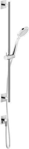 Image du produit Gessi Rilievo, ensemble barre de douche, avec douchette à main anticalcaire à 1 jet, flexible de d