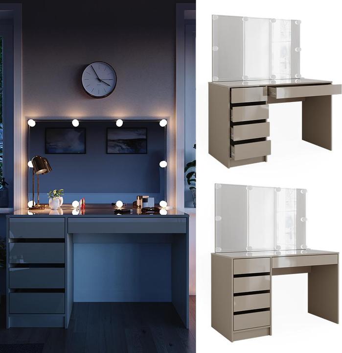 Actual product image Vicco Sherry with lighting (120 x 75 x 55 cm)