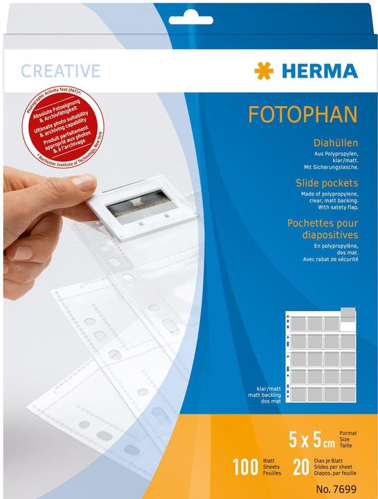 Produktbild HERMA Dia Hüllen (5 x 5 cm)