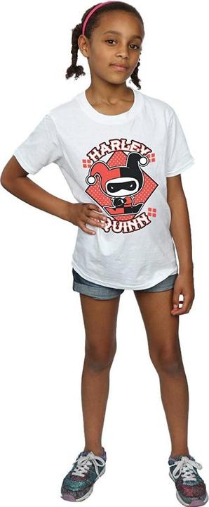 Immagine prodotto Harley Quinn T-shirt coton Chibi pour fille (140, 146)