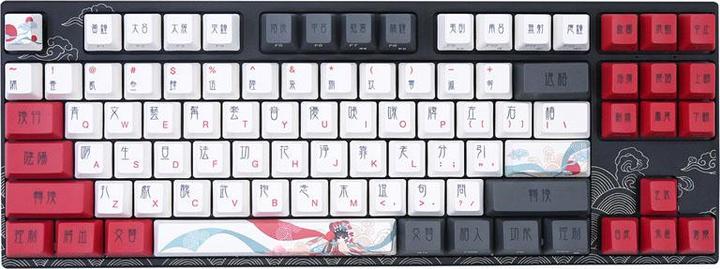 Produktbild Varmilo VEA87 Beijing Opera TKL Gaming Tastatur, MX-Silent-Red, weisse LED - US Layout (US, Kabelgebunden)