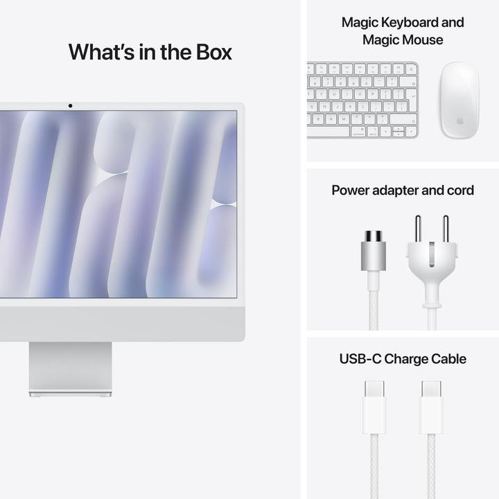Image du produit Apple iMac 2024 (M4, 16 Go, 512 Go, Apple M4 8-Core)