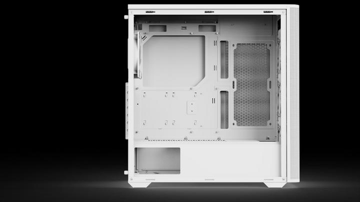 Actual product image AeroCool D501A-G-WT-v2 (white/wood) (ATX)