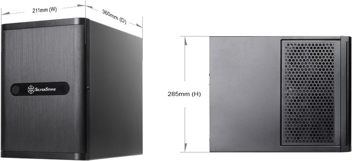 Actual product image Silverstone Sst-Ds380b (Mini-ITX, Mini-DTX)