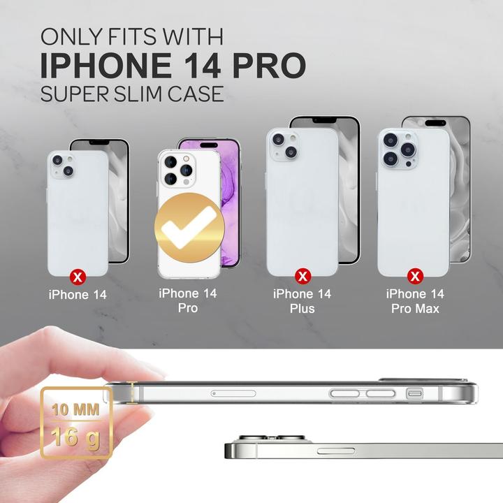 Actual product image Nalia Clear 360 degree cover (Apple iPhone 14 Pro)