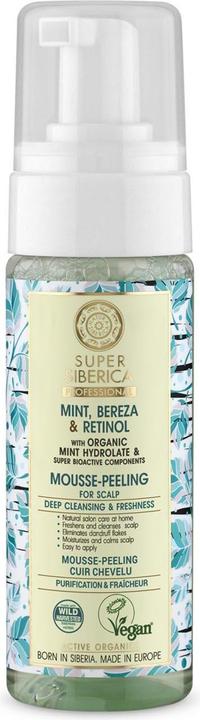 Natura Siberica Super Mint, Bereza & Retinol Scalp Mousse Peeling 170ml (170 ml)