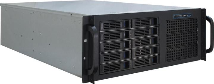 Actual product image Intertech IPC 4U-4410 48.3cm 19inch 4U storage rackmount enclosure 3x 5.25inch ext. 10x 2.5inch o. 3.5inch... (USB 3.0)