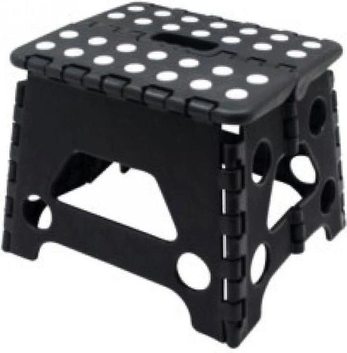 Benson Sgabello pieghevole nero / bianco piccolo - 80 kg