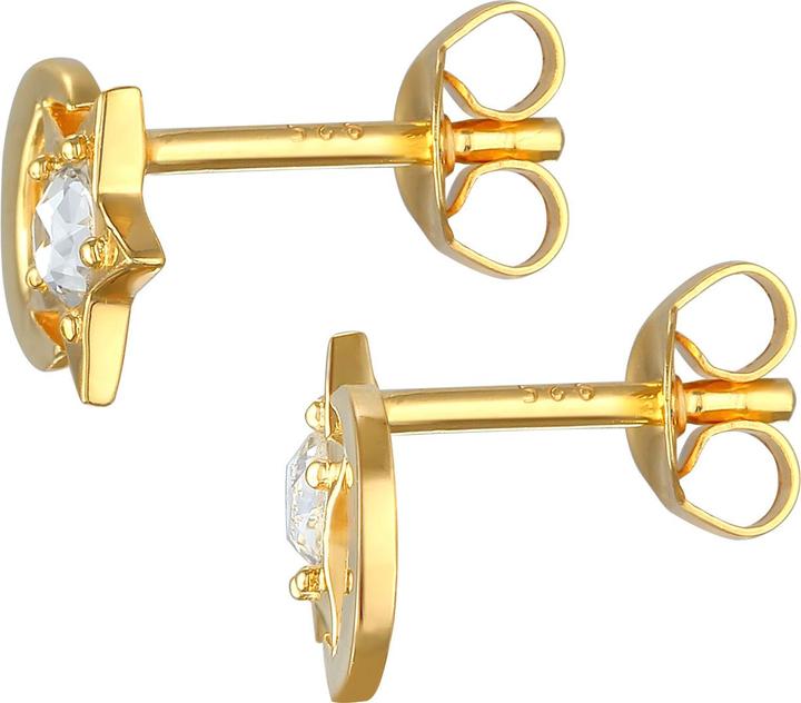 Actual product image Elli Astro, Crescent, Stars (925 sterling silver, Glass crystal)