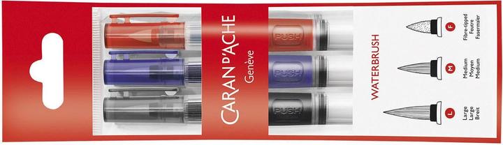 Image du produit Caran d'Ache Pinsel mit Wasserreservoir im 3er Set (15 mm)