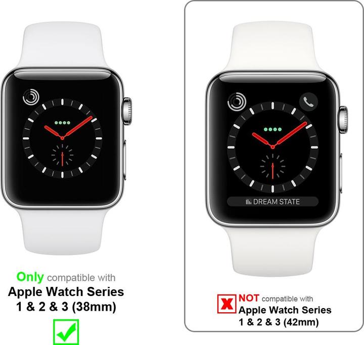 Produktbild Cadorabo Universale Schutzhülle für Apple Watch Series 1 & 2 & 3 (38mm) Tasche mit Gürtelclip