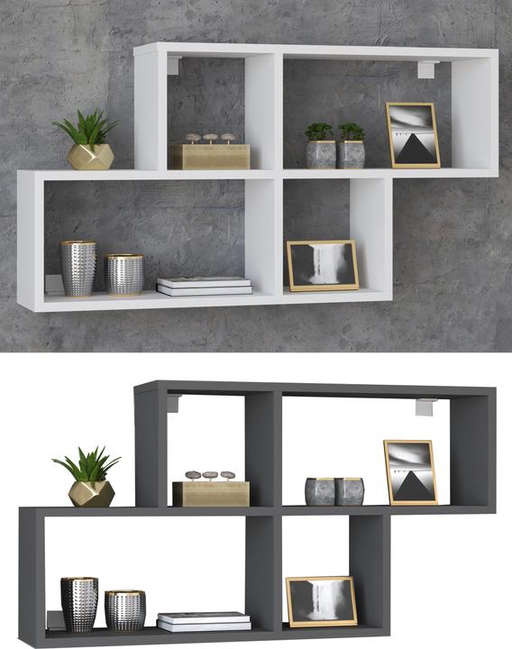 Immagine prodotto VCM Scaffale da parete in legno Scaffale da appendere Libreria da parete Deco Board Lusas (100 x 20 x 53 cm)