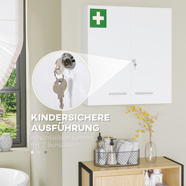 Produktbild Kleankin Medizinschrank (55 x 18 x 60 cm)