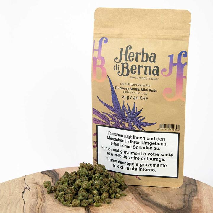 Immagine prodotto Herba di Berna Mini-budini ai mirtilli (21 g, Interno)