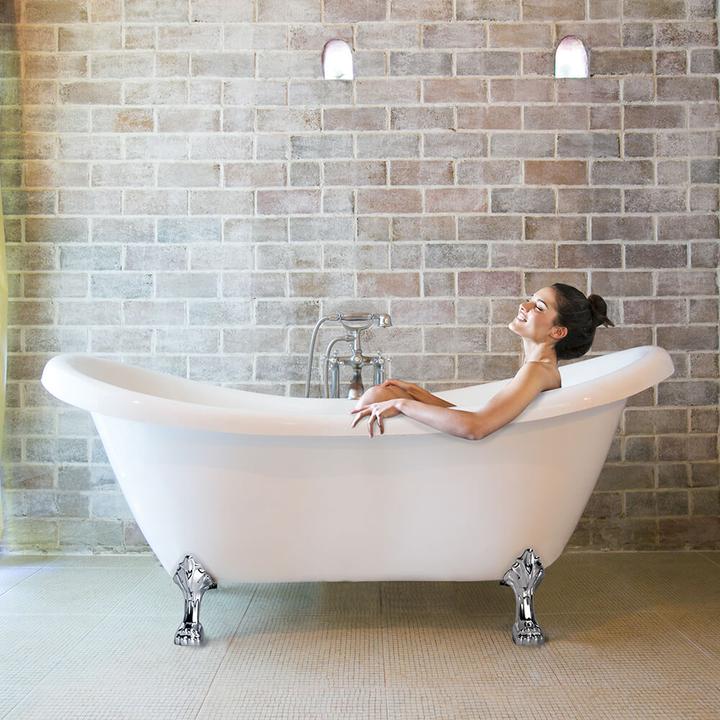 Image du produit Home Deluxe Baignoire à poser RETRO sans robinetterie - 176x74x79cm (74 cm, 176 cm)