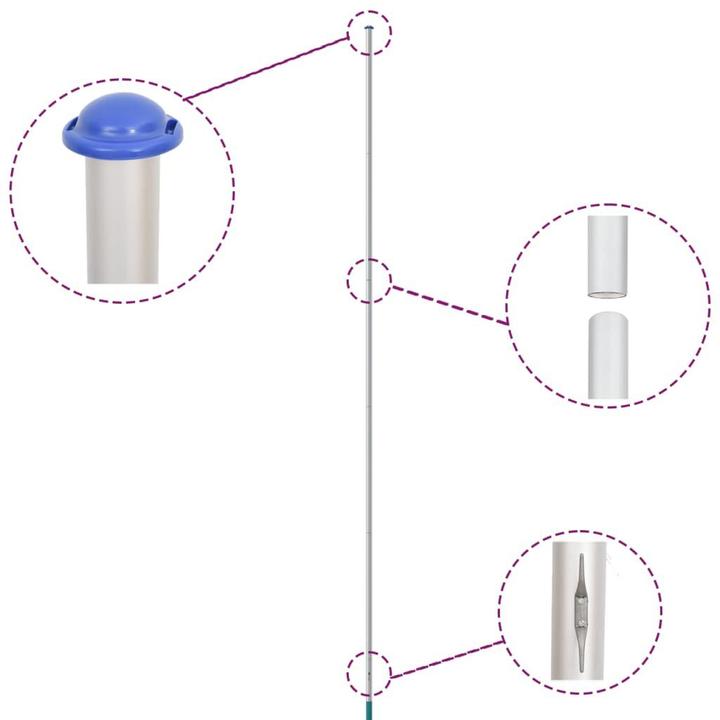 Produktbild VidaXL Flagge Grossbritanniens mit Mast 6,23 m
