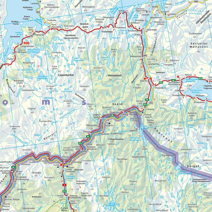 Produktbild Norwegen Nordkap, Strassenkarte 1:400.000, freytag & berndt