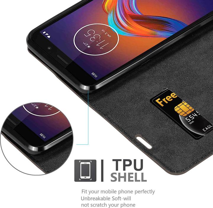 Productafbeelding Cadorabo Boek Onzichtbare Magneethoes (Motorola Moto E6 Play)