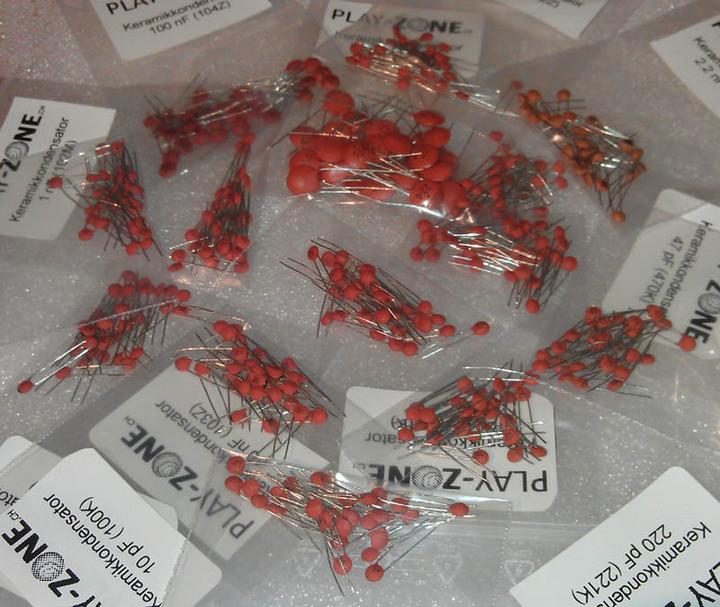 Produktbild OEM 420er Keramikkondensator-Sortiment 10pF bis 220nF Ã 30 Stk.