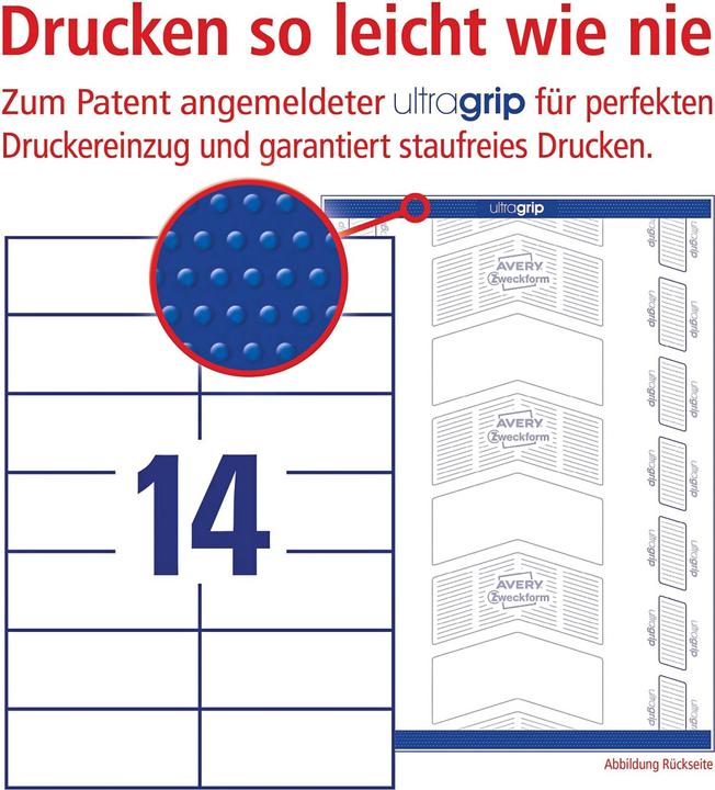 Actual product image Avery Universal labels