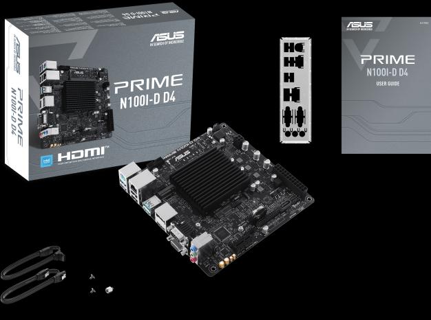 Produktbild ASUS Prime N100I-D D4 (NA (integrated CPU), Mini-ITX)