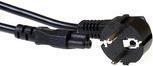 Actual product image Powercord mains connector CEE7/7 male (angled) (10 m, CEE 7/7)