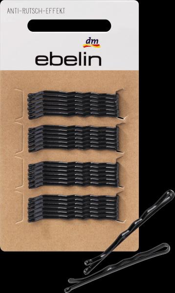 Actual product image dm ebelin Wavy hair slide anti-slip effect black