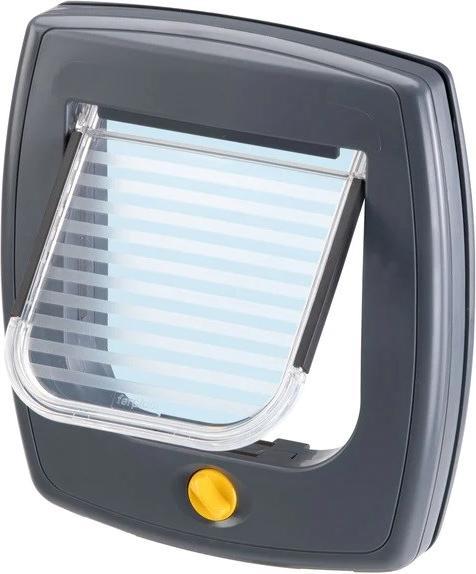 Ferplast Swing 3 grey - Dog door and cat door - 22 5 x 5 x 25 2cm (Manual cat flap)