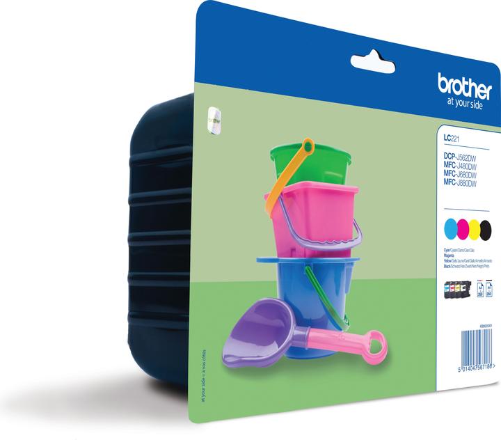Produktbild Brother LC-221 Valuepack (M, BK, C, Y)