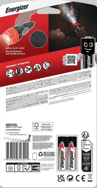Actual product image Energizer Torch, Impact LED large (13.50 cm, 125 lm)