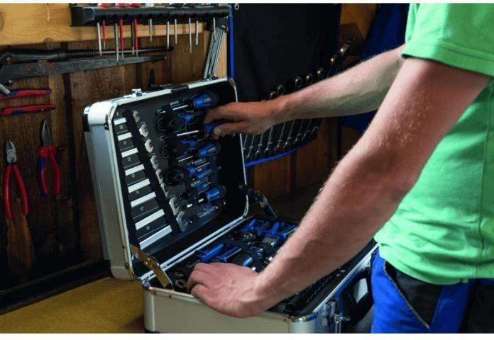 Immagine prodotto Scheppach Set di utensili manuali TB150 in valigetta di metallo 101 pezzi. (101 pezzi)
