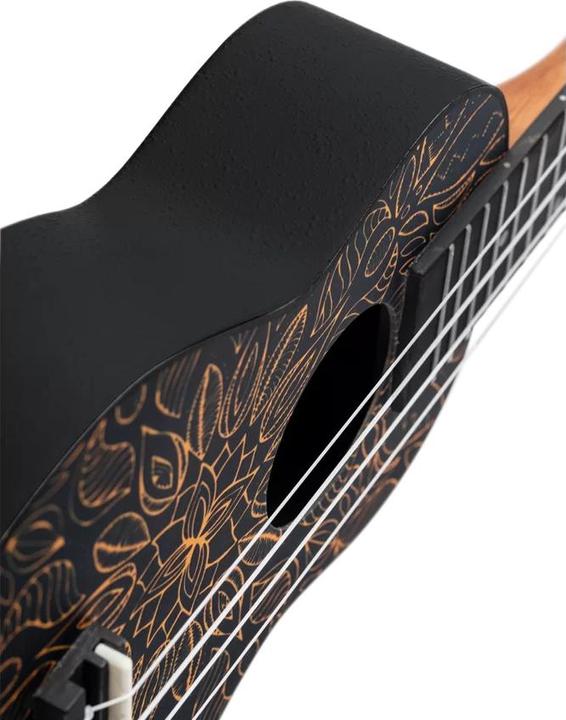 Actual product image Keiki Ukulele Package - Soprano - Orange Kaleidos. (Soprano, Soprano)