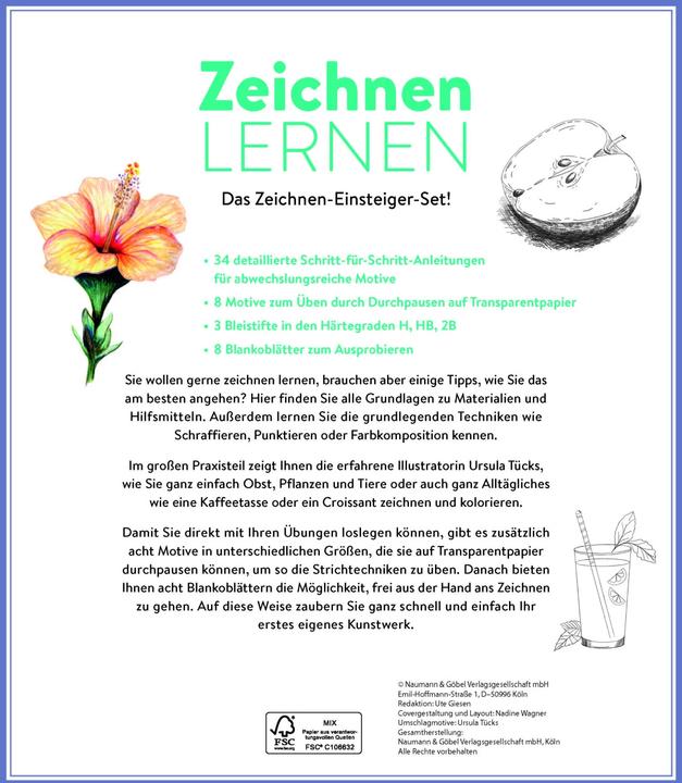 Produktbild Zeichnen lernen Einsteigerset (Deutsch, Ursula Tücks, 2021)