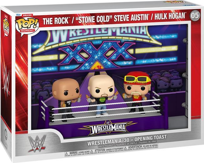 Immagine prodotto Funko WWE POP Moments Deluxe Vinyl Figures 3-Pack Wrestlemania 30 Opening Toast