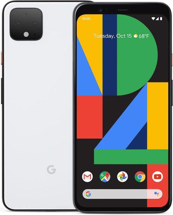 Google Pixel 4 XL (128 GB, Clearly White, 6.30", SIM + eSIM, 16 Mpx, 4G)