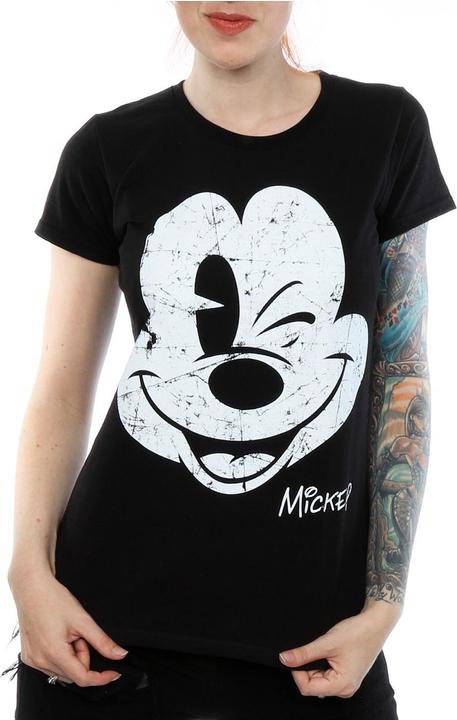 Produktbild Disney Mickey Mouse Distressed Face TShirt (M)
