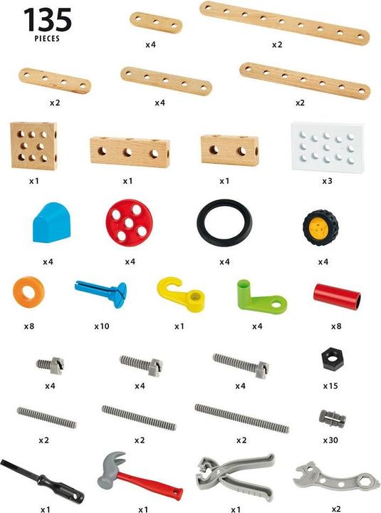 Image du produit Brio Jouet de construction en bois Builder box 135 pcs.