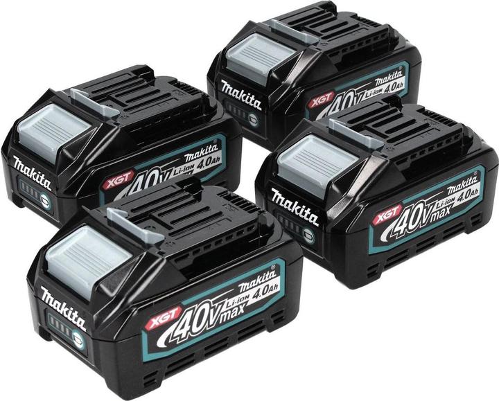 Actual product image Makita Battery Set : 4x BL4040 Batteries 4.0 Ah max. 40V - XGT Li-Ion - IP64 Protection Class - (40 V)