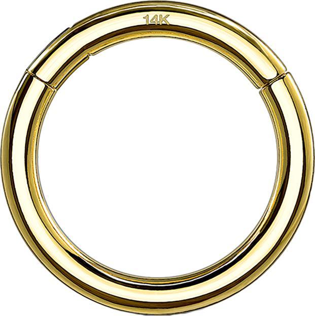 Hollywood Body Jewelry Micro Segmentring klappbar 14k gold (ohne Messing, 14k Gold)