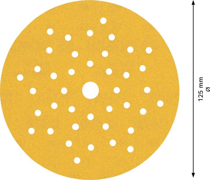 Image du produit Bosch Professional Zubehör Papier abrasif Expert C470 à trous multiples pour ponceuse excentrique, 125 mm, G 240, 5 pces. (P240)