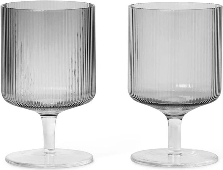 Produktbild Ferm Living Ripple (27 cl, 2 Gläser, Rotweingläser, Weissweingläser)