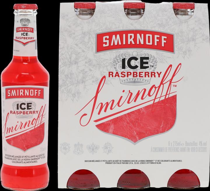 Image du produit Smirnoff Pack de 6 Ice Raspberry (6 x 27.5 cl)