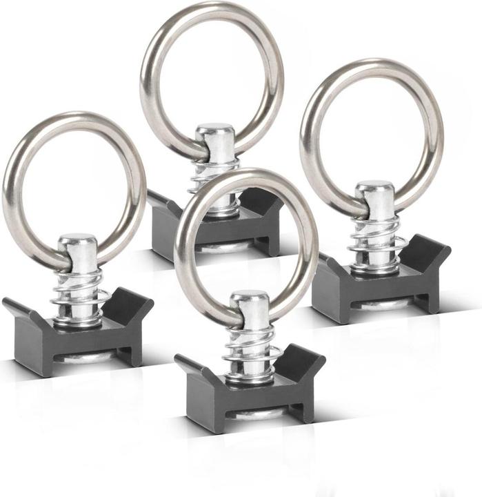 Produktbild Stahlwerk Zurrschienen 2er Set mit Zurrösen 50 cm Airlineschienen aus Aluminium