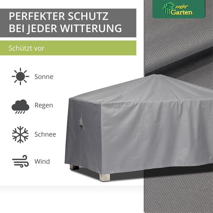 Image du produit Mehr Garten Housse de protection pour table de jardin rectangulaire | 105 x 105 x 71 cm | polyester tissé Oxford